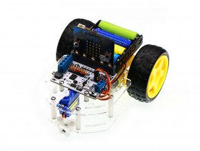 Podvozek pro chytrého microbit robota s microbit a moduly